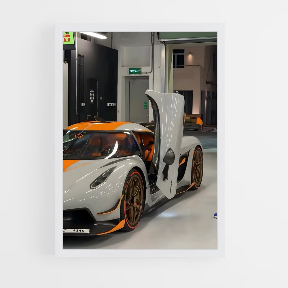 Poster Garage d'Altitude – affiche Koenigsegg (vue 3)